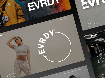 Evrdy Website brand website branding clothing website design development evrdy design illustration ui ux web web design webdesign website