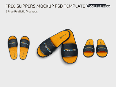 Free Slippers Mockup PSD Template apparel clothes clothing free mock up mockup mockups photoshop product psd shoes slippers template templates