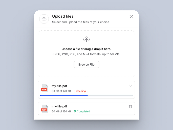 Browse thousands of Upload UI images for design inspiration | Dribbble