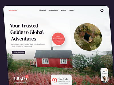 Adventures Website adventures design landing page minimal popular shot tour tourism travel ui uidesign website