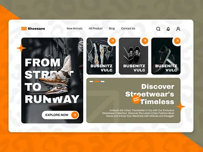 Shoesans - Footwear Website app dashboard design ui ux web design