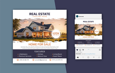 Social Media Post Design | Real Estate Ads ads advertisement design facebook ads facebook banner facebook post graphic design illustration instagram instagram ads instagram template social media banner social media post social media templates template