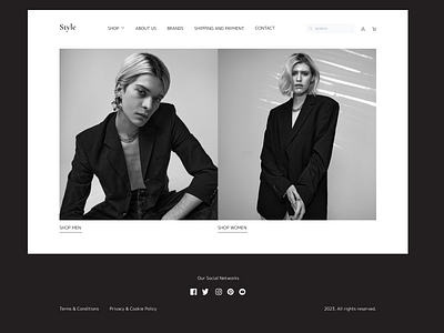 E Commerce clothing store design eco figma store ui ux web