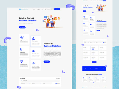 Career Landing page UI UX for Business Globalizer business career career landing career page ui dashboard design graphic design imonwork landing page landing page ui ux design n h imon nhimon page ui ui ui design ui ux design uidesign uikit ux uxdesign