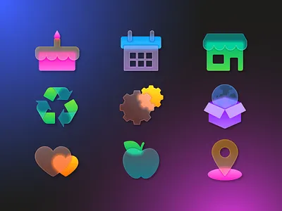 Glassmorphism .svg icons design glass glassmorphism glassmorphizm icons transparent vector