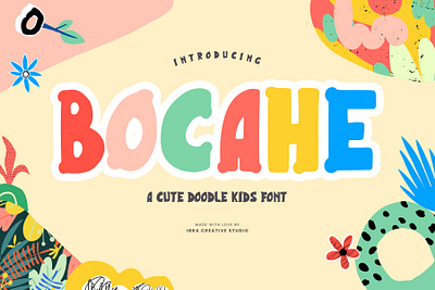Bocahe – A Cute Doodle Kids Font happy