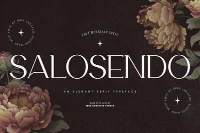 Salosendo – An Elegant Serif Typeface simple font