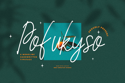 Pofukyso – A Monoline Handwritten Typeface signature
