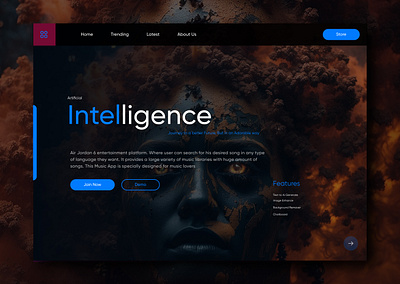 AI Landing page design ai landing page mobile app uxui website