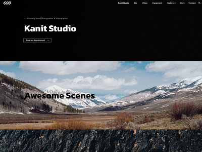 Kanit Studio for Google Sites - Custom Theme - Dark & Bold black dark dark mode design google sites google sites template google sites theme kanit portfolio typography web design website