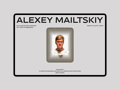 Malitskiy / Main animation branding chipsa laguta portfolio ui web