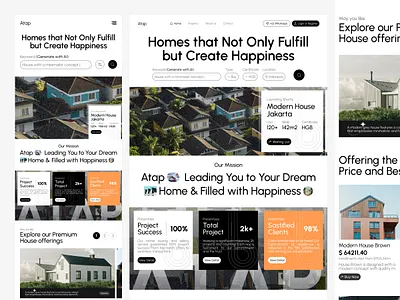 ATAP - Website apartement architecture branding clean design exploration graphic design home house landing page modern house properpty real estate responsive simple ui uidesign uiuxdesign web design website