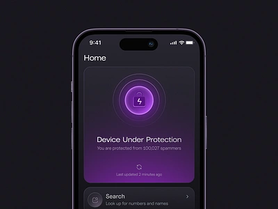 Data Protection Mobile App | UX & UI app call blocker app ui caller blocker concept cybersecurity data protection design illustration mobile mobile app protection security security app sms blocker ui uiux user experience ux web