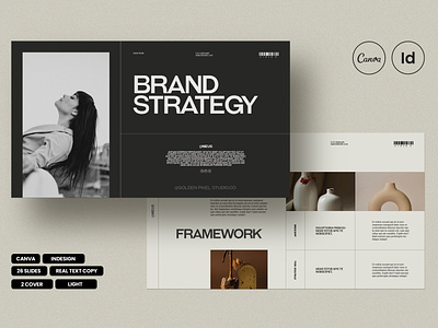 Brand Strategy Guide brand design logo marketing plan portfolio proposal strategy template