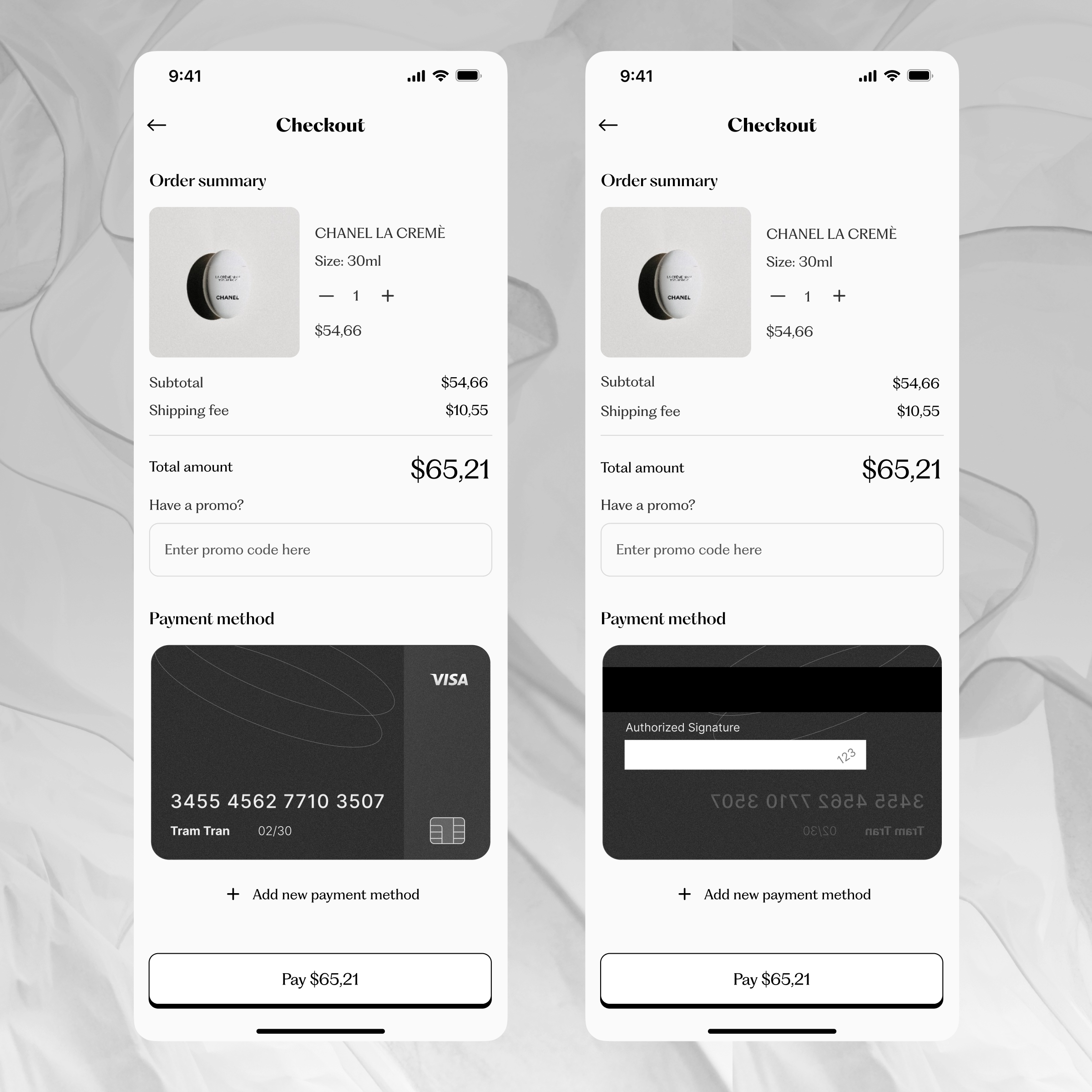 Daily UI: Credit card Checkout ui
