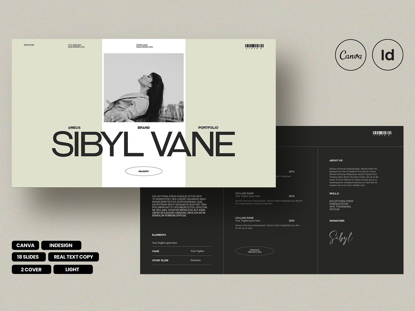 Portfolio Template by GoldenPixelStudio on Dribbble