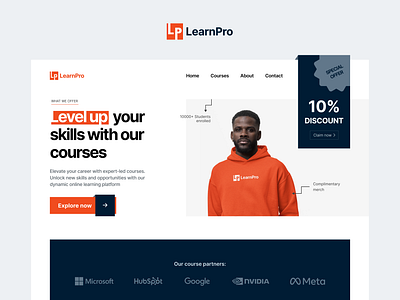 Online Courses Learning Website clean ui course daily ui dailyui ed tech learning minimal ui modern simple ui ui design user interface web design website