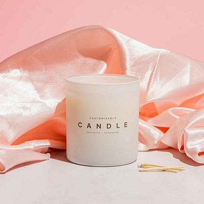 Candle Mockup in PSD branding candle candle mockup candle package free mockup freebie mockup packaging