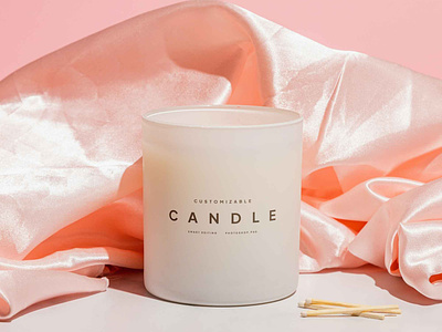 Candle Mockup in PSD branding candle candle mockup candle package free mockup freebie mockup packaging