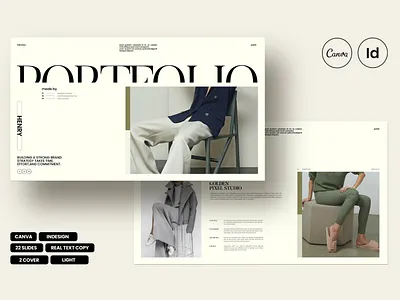 Portfolio Template brand client folio logo marketing plan portfolio project proposal template work