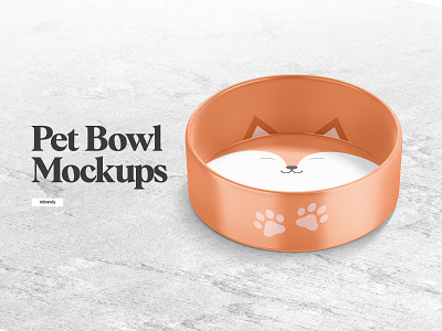 Pet Bowl Mockups container download mockup psd serving