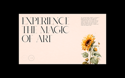 Layout Exploration art clean design explore flower graphic design layout minimal rose sunflower ui uxui watercolor web