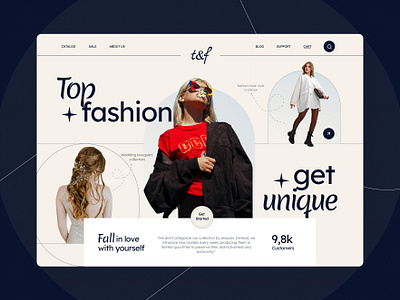 Fashion Landing Page branding fashion graphic design landing page ui white