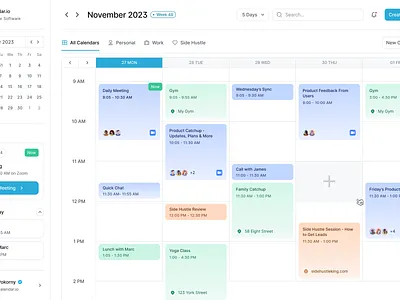 Calendar UI align ui calendar calendar view light calendar light theme product product design