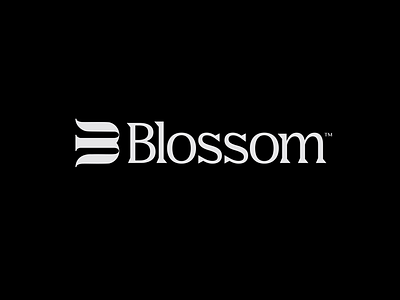 Blossom ai app branding design graphic design logo logotype minimal modern reading typography ui