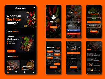 Restaurant Menu Booking APP Design app design app ui design menu ordering app mobile app design restaurant app design