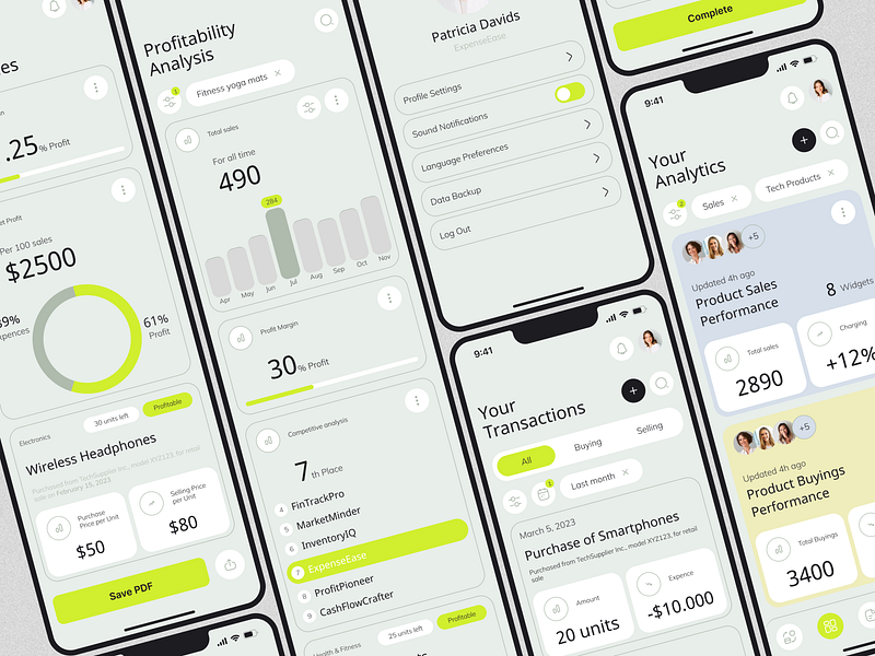 Business Analytics mobile app design analytics b2b business crm data design finance fintech graphic design grid ios minimalism mobile platform product design saas software statystics ui ux