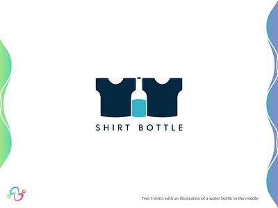 Shirt Bottle Logo apparel bottle brand design brand designer clothes drink fashion glass logo design logo designer logo for sale logo idea logo inspiration logomark logotype sausage shirt tshirt water zzoe iggi