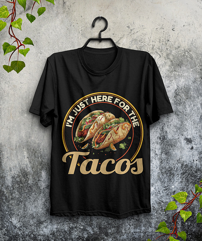 Taco T-shirt Design | Food T-shirt custom t shirt design food illustration food t shirt graphic design t shirt design taco taco t shirt