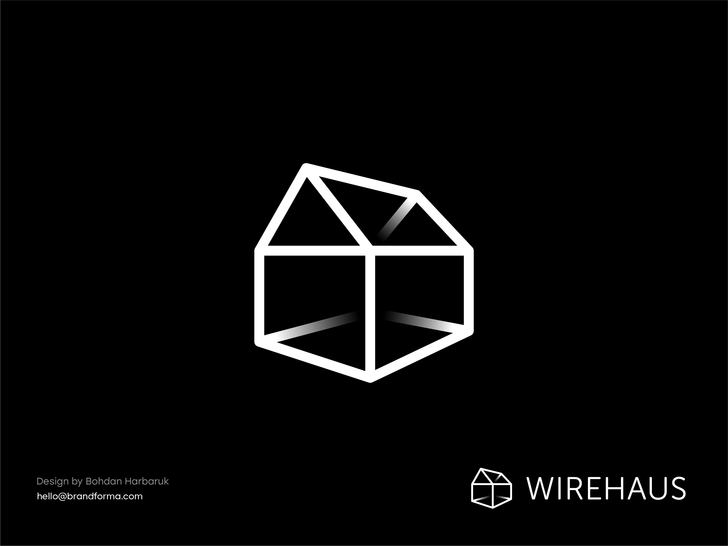 Wireframe House  – Logo Concept // For SALE