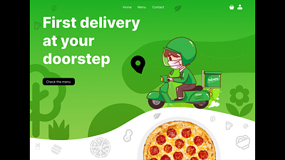 Food Delivery figma illustration