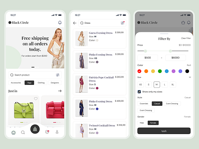 UI/UX for E-commerce Fashion Mobile App Resale & Rent Clothes ai bag cart clothes dress e commerce fashion figma mobile app design mobile ui rent resale shop uiuxdesign web