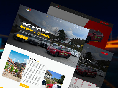 TAXI KRANZMANN Website branding comfortrides design development efficienttransportation graphic design journeystartshere personalizedtransport rideinstyle ridewithease safetravels swiftarrivals taxikranzmann ui userfriendlydesign ux web webdesign website