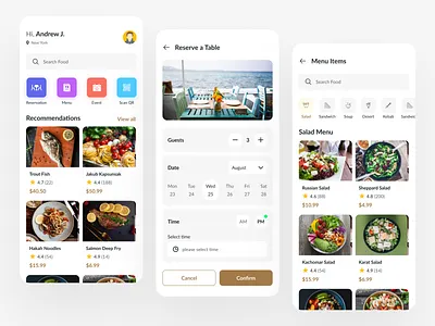 Table Reservation Mobile App appdesign design figma mobile app tablereservation ui uiux ux