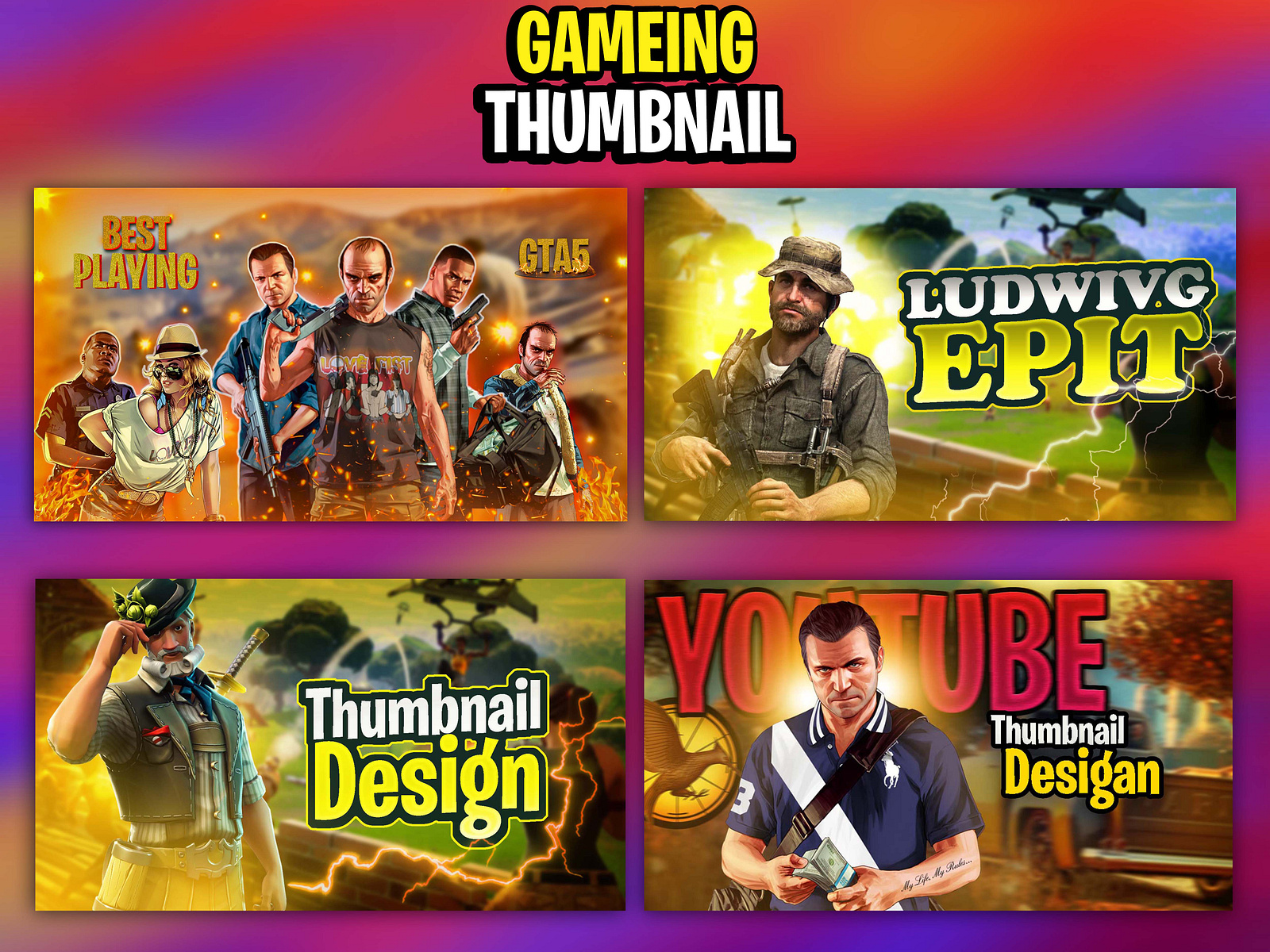 Gameing Thumbnail By Rabiul Hasan Rumon On Dribbble