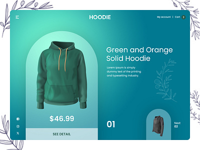 Hoodie eCommerce Product Page Design design ecommerce design ecommerce ui hoodie hoodie design hoodie ecommerce ui ui design