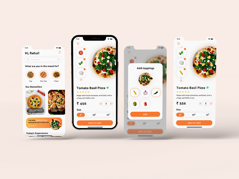 Pizza Ordering App designs, themes, templates and downloadable graphic ...