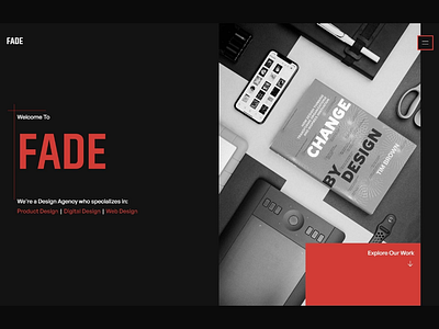 Fade - Design Agency Framer Template agency website animation brand design branding design design agency figma framer framer template framer website landing page portfolio portfolio template template ui ux web design website website design website template