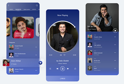 Music Player App app application beautiful best graphic design music music player trend ui user experience user interface ux