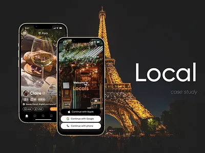 Local - Case study app case study graphic design mobile product design travel ui ux visual design wireframes