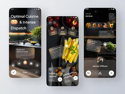 DishDash - Restaurant App | AR | VR | Delivery | eCommerce app ar cooking drink food food app food app ui food application food delivery app food tech kitchen mobile onboarding order product design service smart home splashscreen technology user experiance