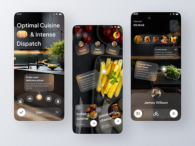 DishDash - Restaurant App | AR | VR | Delivery | eCommerce app ar cooking drink food food app food app ui food application food delivery app food tech kitchen mobile onboarding order product design service smart home splashscreen technology user experiance