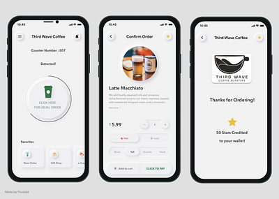 Order Your Coffee APP UI Design app design app ui design coffee app design coffee ordering app coffee ordering app design online coffee ordering app