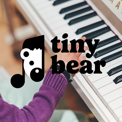 Tiny Bear - Eveil Musical apprentice branding children design graphic design learning logo musical