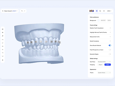 🧑‍⚕️ DentaLume - Orthodontists App Concept 3d animation app appdesign braces branding dental design ecosystem inspiration interface medcare medical medicare medtech motion graphics orthodontics spline ui ux