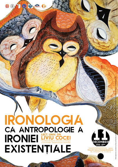 Ironologia ca antropologie a ironiei existențiale graphic design illustration typography